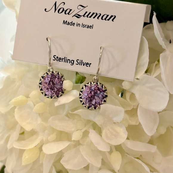 Noa Zuman Jewelry - New NOA ZUMAN Sterling silver 925 earrings w beautiful amethyst gemstone